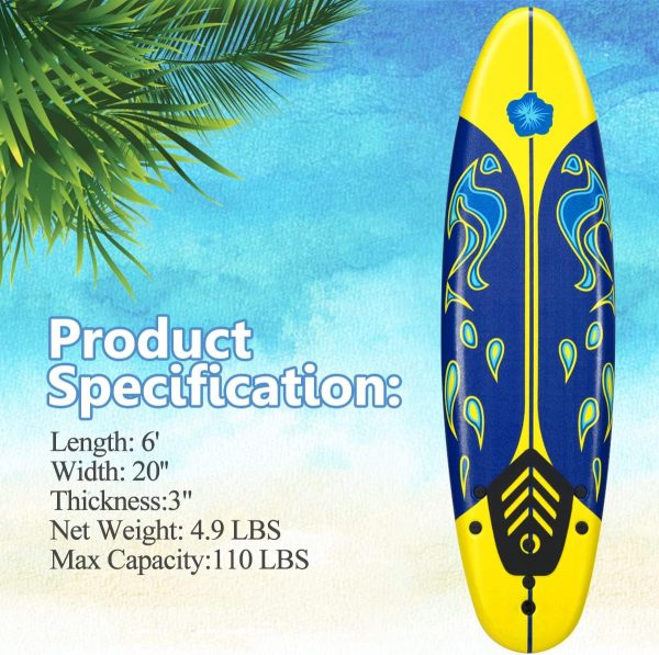 Giantex 6' Surfboard product specifications