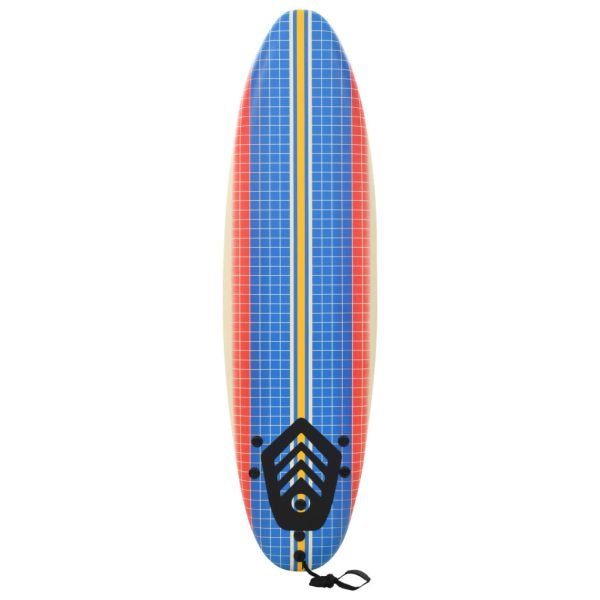 front view surfboard standing up