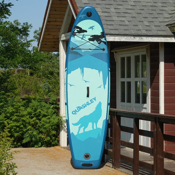 paddle board standing up in front view